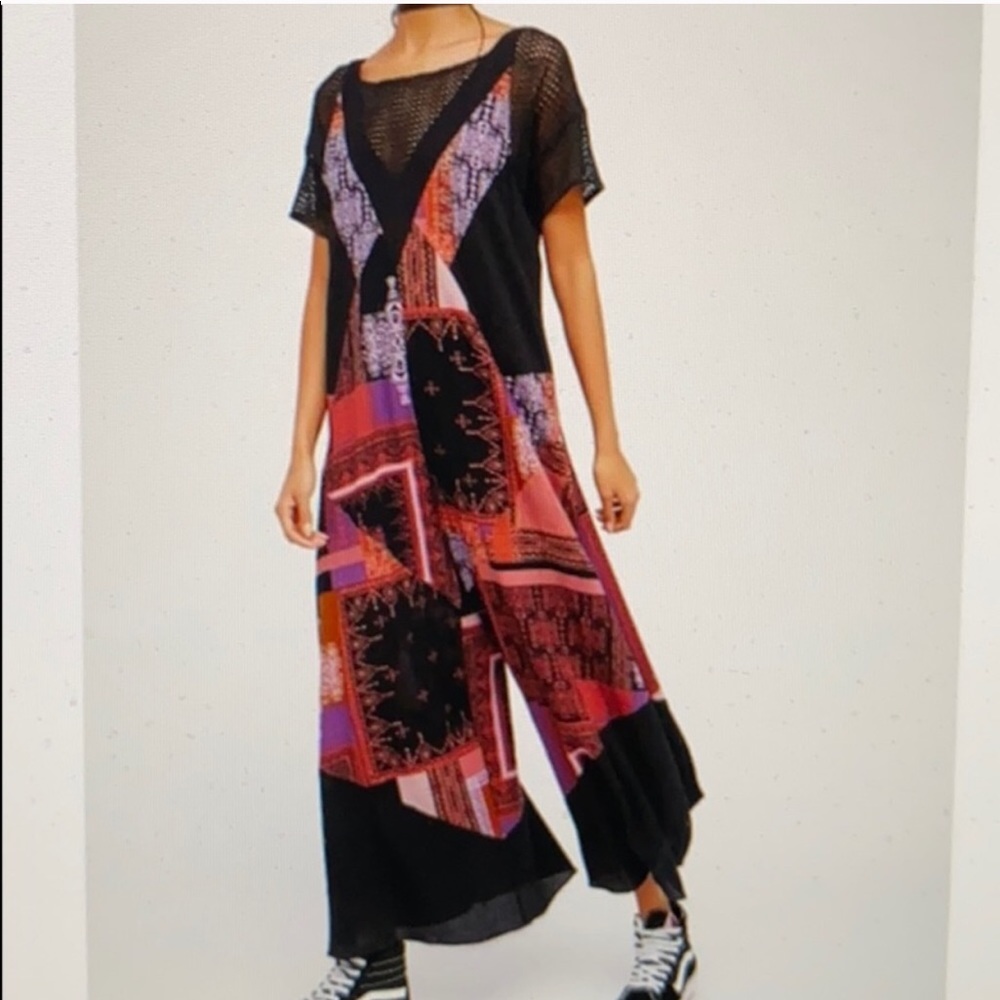 Free People All Patched Up Jumpsuit